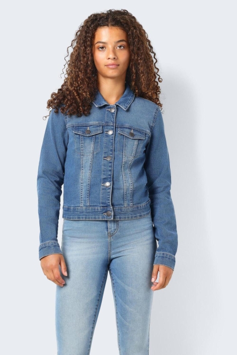 Noisy may nmdebra l/s blue denim jacket noos
